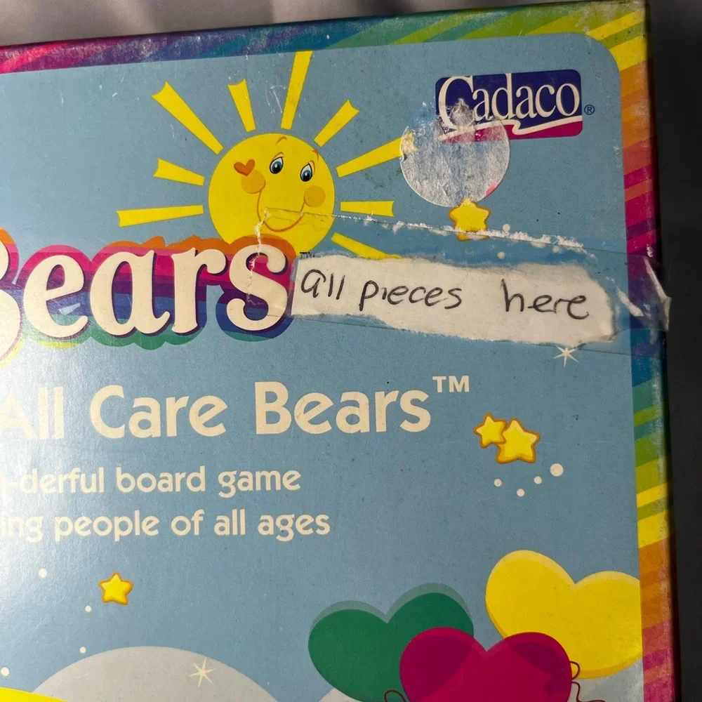 Vintage Calling All‎ Care Bears Board Game Cadaco 2003 Complete w/ Box